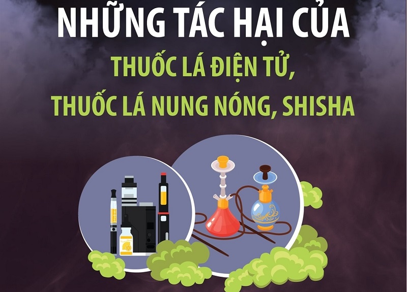 Tác hại của thuốc lá điện tử và thuốc lá nung nóng