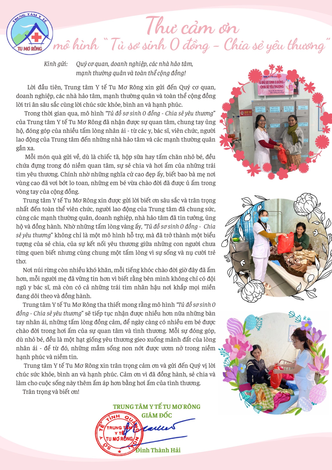 Thu cam on mo hinh Tu do so sunh 0 dong